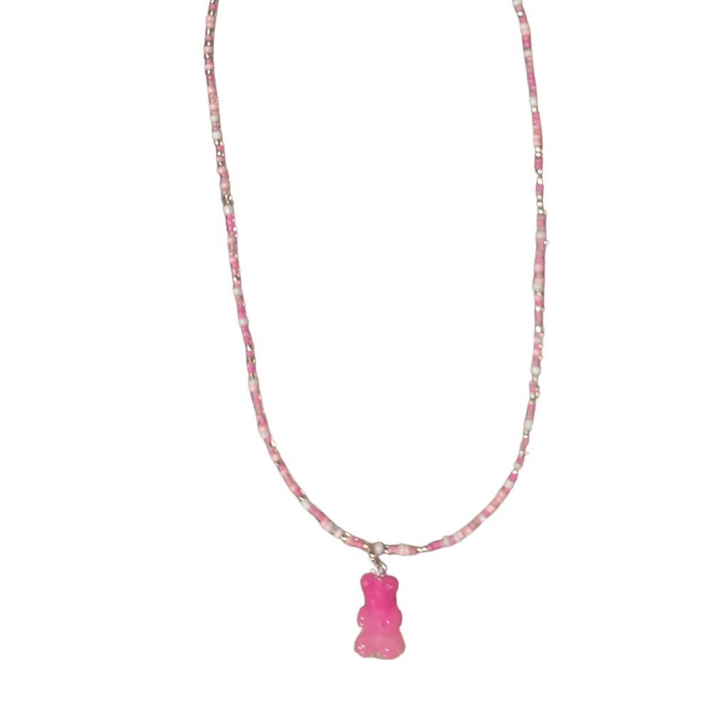 Pink necklace 🧸💗